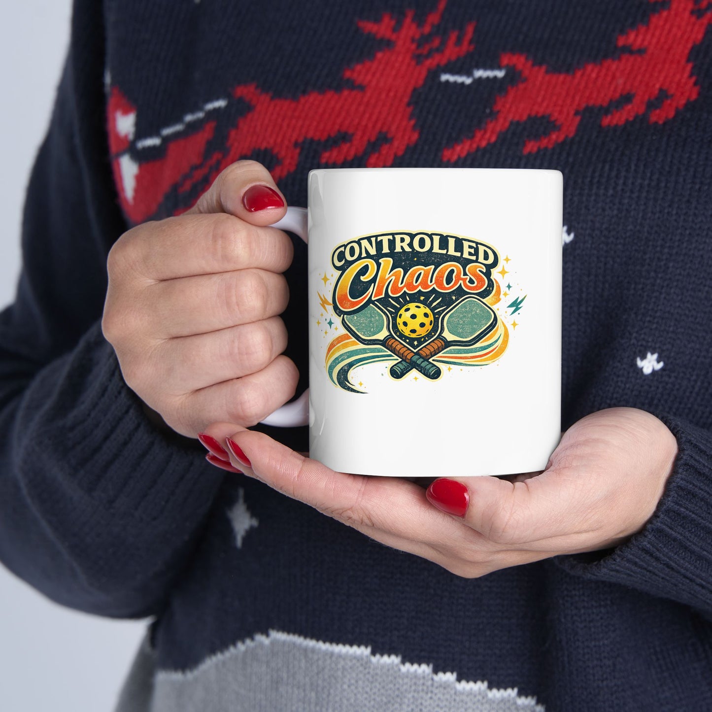 Controlled Chaos Mug — Funny Ceramic Coffee Cup