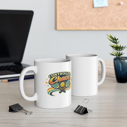 Controlled Chaos Mug — Funny Ceramic Coffee Cup