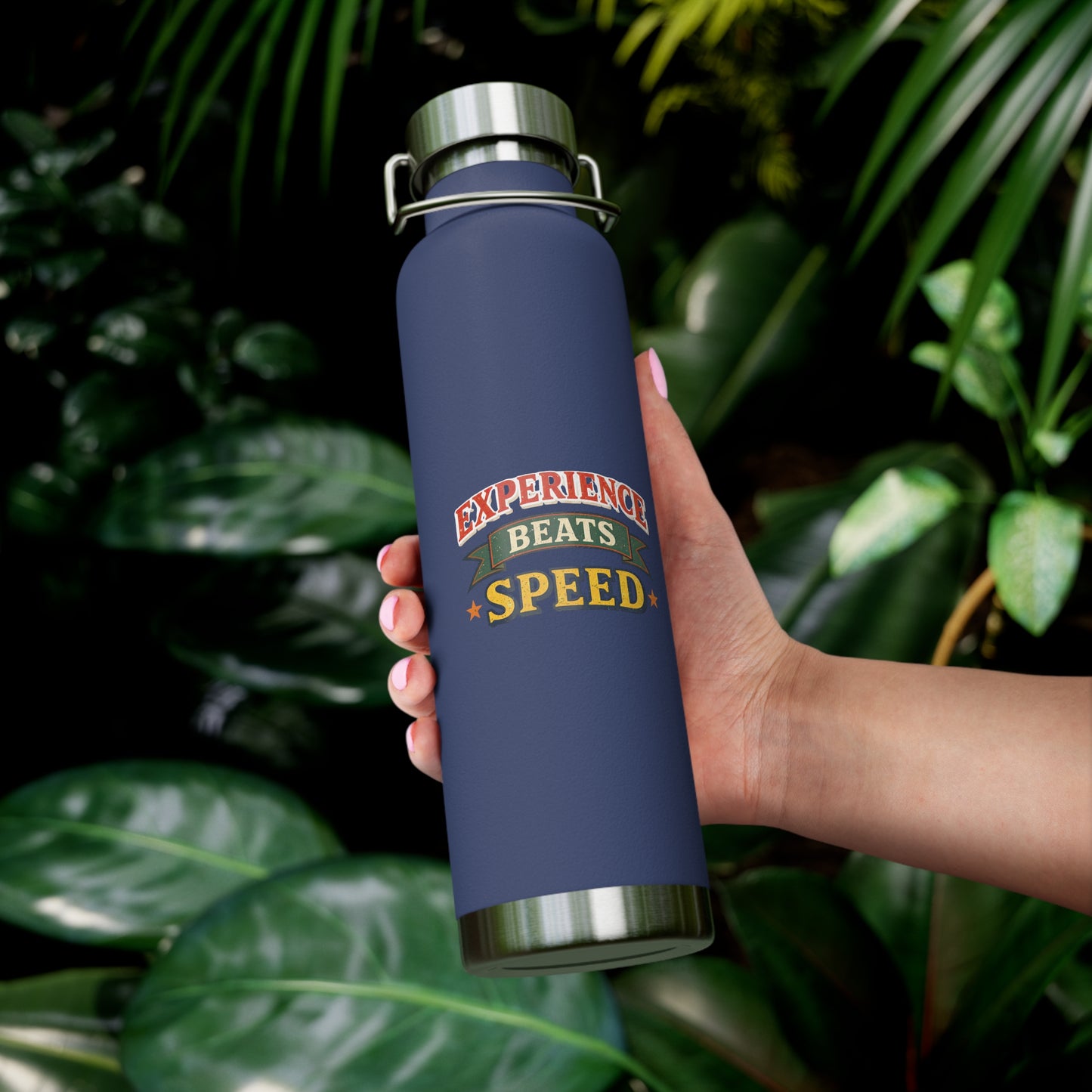 "Experience Beats Speed" Water Bottle