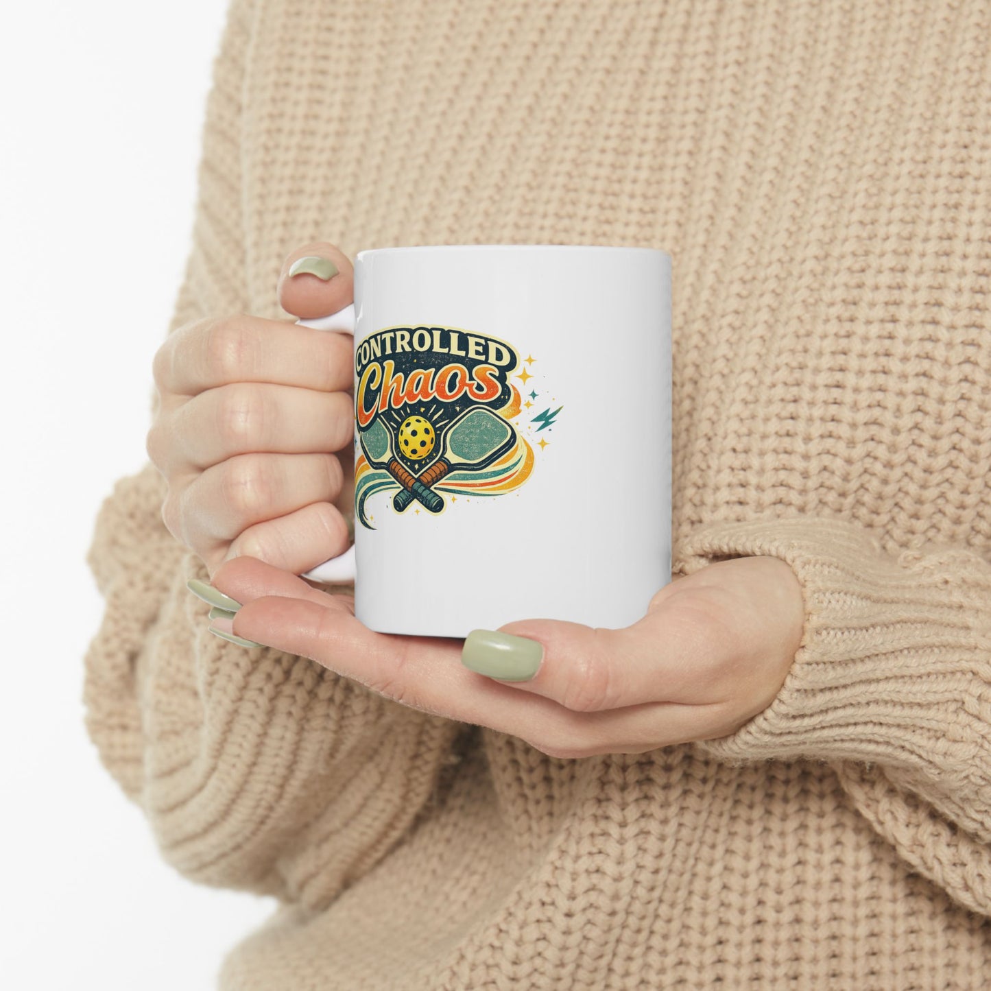 Controlled Chaos Mug — Funny Ceramic Coffee Cup