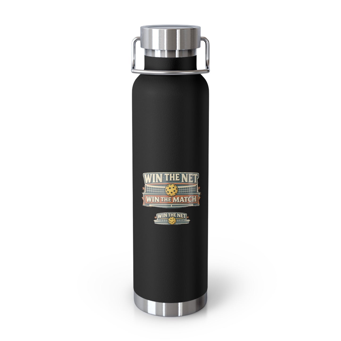 "Win the Net  Win The Match" Water Bottle