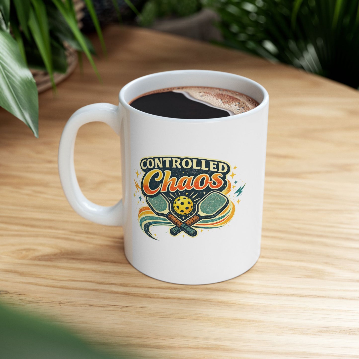 Controlled Chaos Mug — Funny Ceramic Coffee Cup