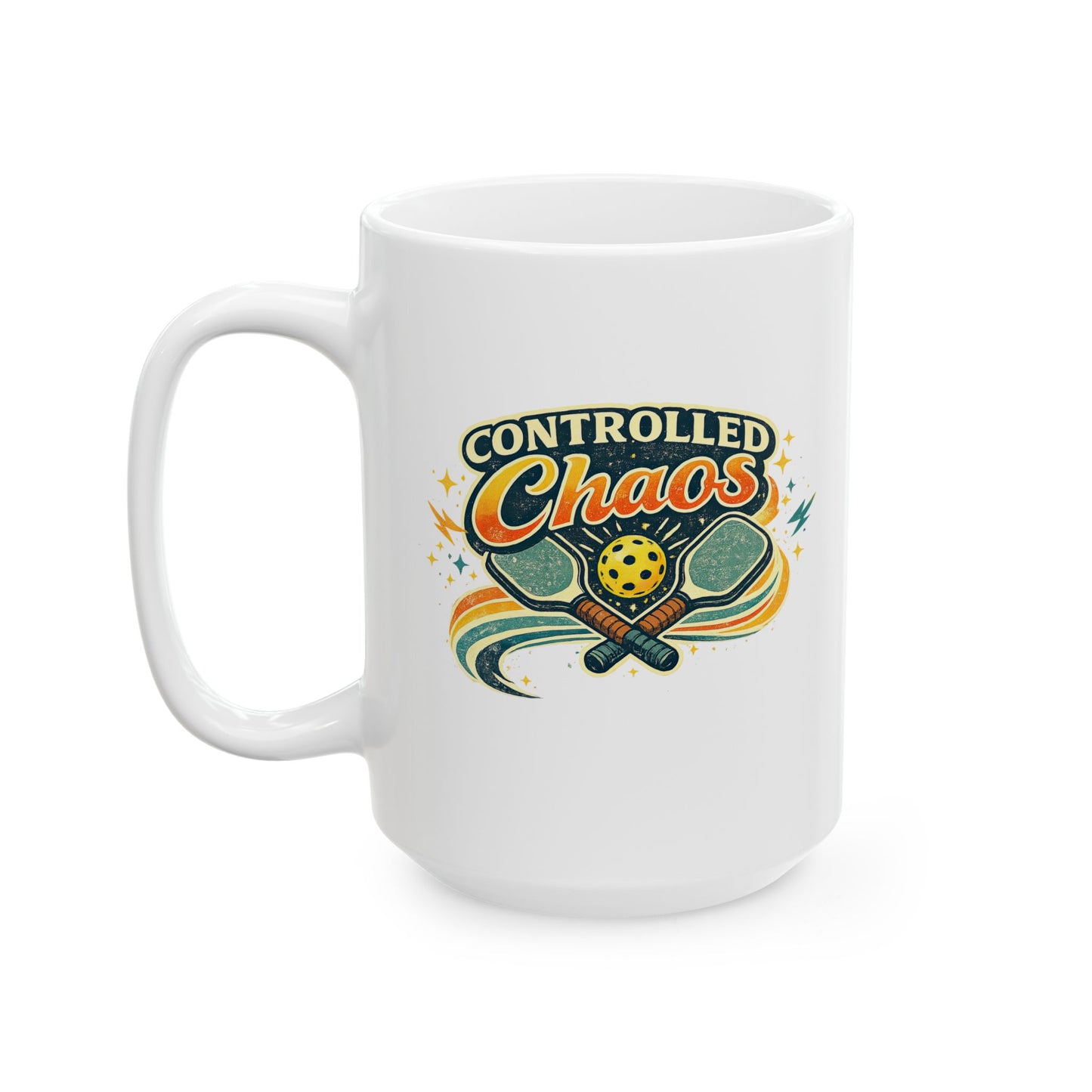 Controlled Chaos Mug — Funny Ceramic Coffee Cup