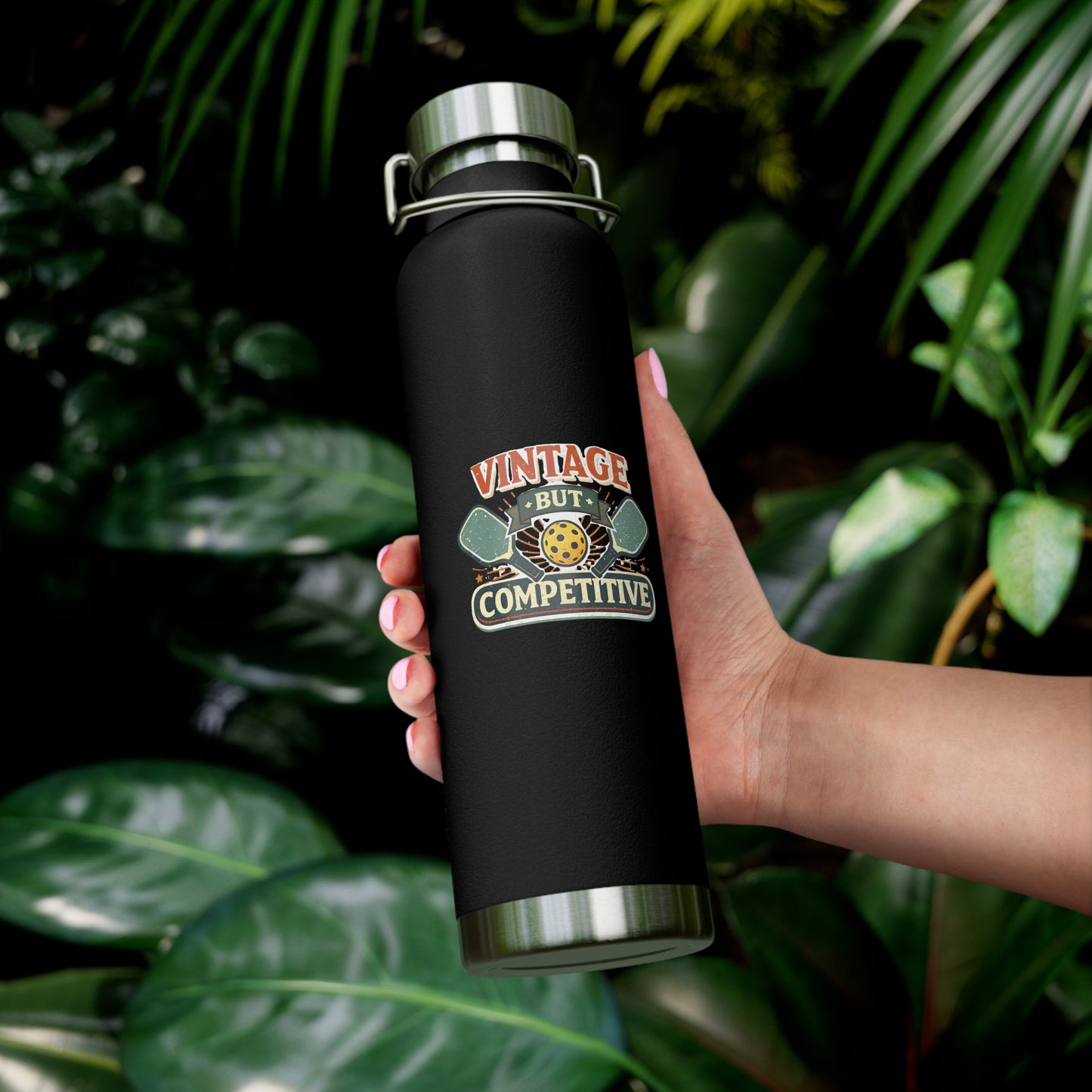 "Vintage But Competitive" Water Bottle