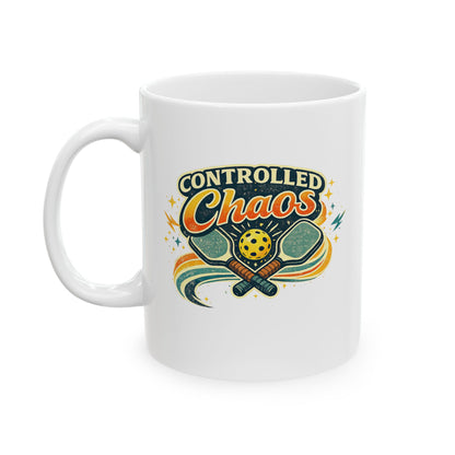 Controlled Chaos Mug — Funny Ceramic Coffee Cup